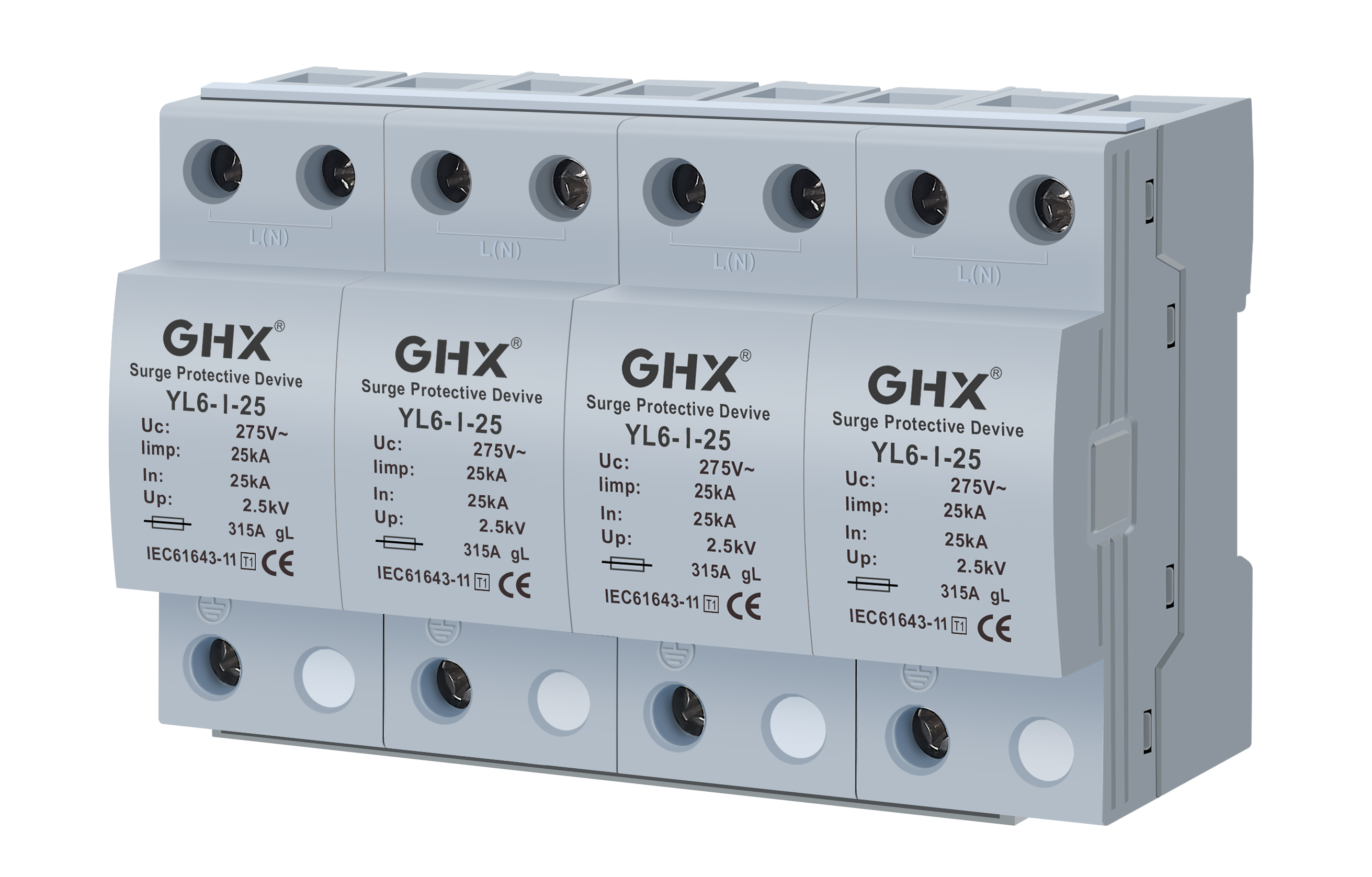 Type 1-Voltage beperkt type overspanningsbeveiliging (SPD)