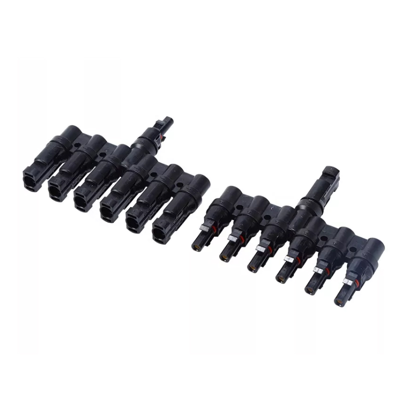 T6 zonneconnector 1 tot 5 T type zonnepaneel kabelaftakconnector